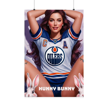 Matte Vertical Posters hunny bunny wall art