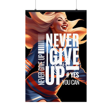 Never give up wall art